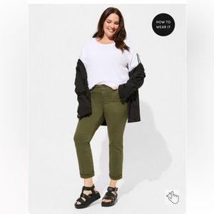 Torrid Perfect Relaxed Utility Crop Pant Size 20W NWT